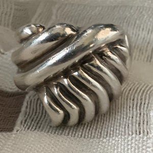 BOLD SOLID STERLING SILVER RING SIZE SIZE 8
